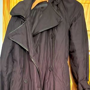Women waterproof warm rain coat hooded